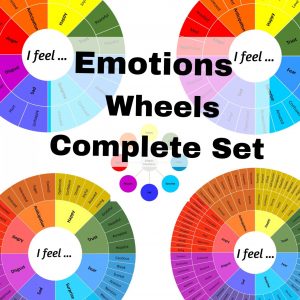 EMOTIONS WHEELS – Complete Set | Complete Library of Emotions Wheels for Learning and Mastery | Digital Download