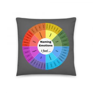Emotion Wheel Pillow for naming emotions