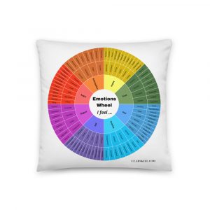 Emotion Wheel Pillow for naming emotions