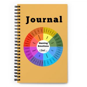 Naming Emotions Wheel | Mindfulness Bullet Journal in Harvest Gold | 48 Emotions