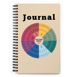 Feelings Wheel | Dot Grid Journal | 128 Emotions