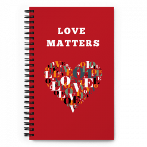 Love Matters spiral notebook